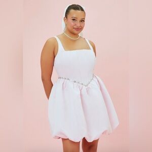 Forever 21 Hello Kitty pink 50th Anniversary bubble hem Dress size 0X SOLD OUT